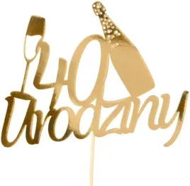 topper-tort-40-urodziny-czterdziestka-zloty-26-cm