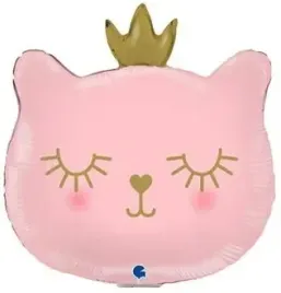 balon-foliowy-kotek-kot-rozowy-ze-zlota-korona-35-cm-urodziny-kicia-impreza