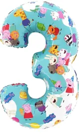 balon-cyfra-3-trzy-swinka-peppa-pig-urodziny-100cm-hel-george-i-przyjaciele