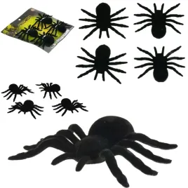 pajaki-tarantule-duze-czarne-4-sztuki-dekoracja-ozdoba-na-halloween-10x7cm