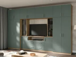 pojemna-mebloscianka-nesto-240x380-cm-witryna-rtv-or-szuflady-or-zielona