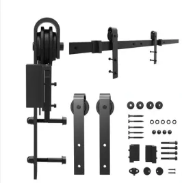 system-przesuwny-loft-01-czarny-prosty-nascienny-barn-door-zestaw-200cm