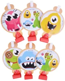 gwizdki-medalion-pillow-monsters-wesole-potworki-6-sztuk