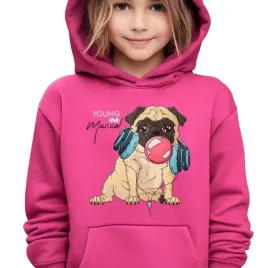 bluza-dziecieca-z-kapturem-104-cm-malinowa-bulldog-muzyka-ciekawe-wzory