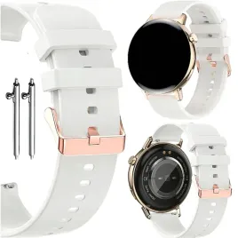 uniwersalny-bialy-pasek-silikonowy-do-smartwatcha-zegarka-teleskopy-20mm