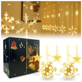 lampki-swiatelka-cieple-biale-kurtyna-swietlna-gwiazdki-boze-narodzenie