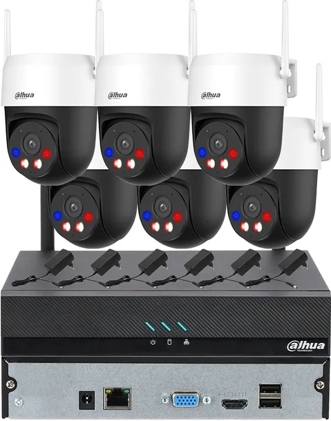 Zestaw Monitoringu 5MPx Na 6 Kamer Obrotowych P5AE-PV WiFi Dysk HDD