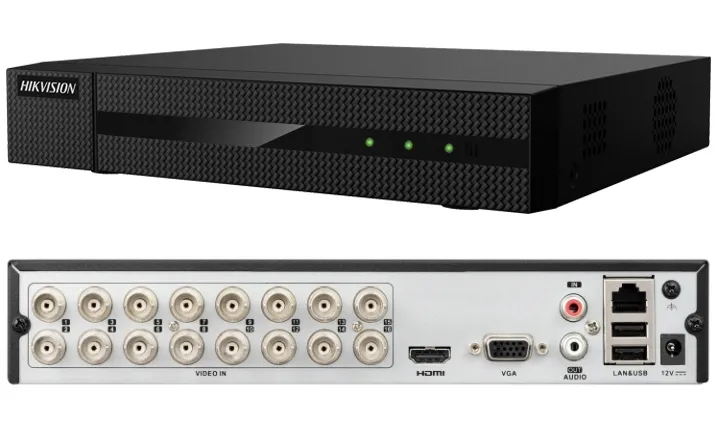 Rejestrator analogowy Hikvision 16ch do kamer AHD TVI CVI do 2MPx Aplikacja