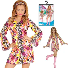 stroj-przebranie-damskie-lata-70-80-sukienka-disco-retro-vintage-kostium-m