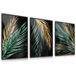 zestaw-3x-plakat-w-ramie-liscie-palmowe-line-art-abstrakcja-glamour-60x80