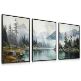 zestaw-3x-plakat-w-ramie-krajobraz-jezioro-gory-las-natura-panorama-60x80
