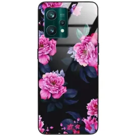 etui-do-realme-9-pro-plus-glass-kwiaty-natura-mix-wzory