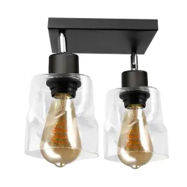 szklana-lampa-wiszaca-sufitowa-led-2xe27-zwijany-kwadrat-przezroczysty