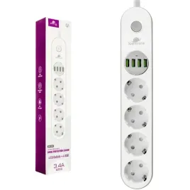 bezpieczna-listwa-zasilajaca-przedluzacz-spacetronik-sr-203-4ac-4usb-qc-2m