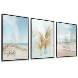 zestaw-3x-plakat-w-ramie-plaza-morze-wydmy-pejzaz-do-sypialni-boho-30x40