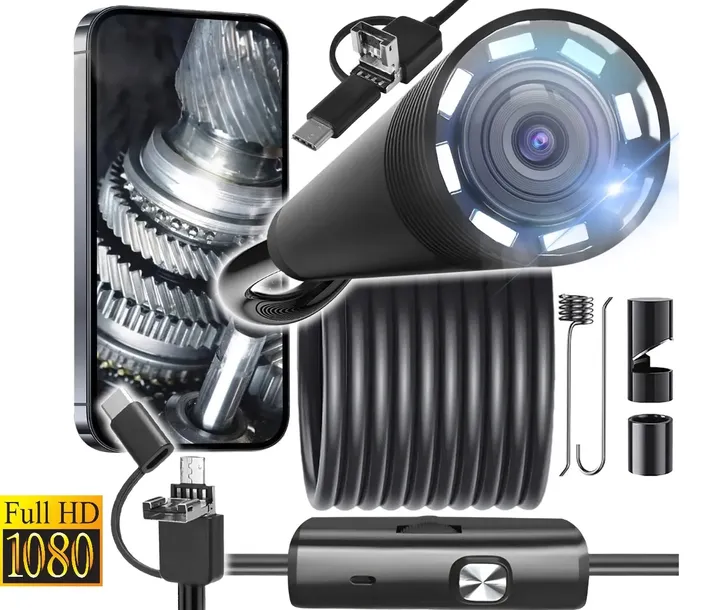 Endoskop Kamera Inspekcyjna Android Warsztatowa do Telefonu USB full HD 5m