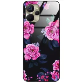 etui-do-realme-10-5g-glass-kwiaty-natura-mix-wzory