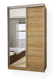 szafa-przesuwna-130-cm-z-lustrem-ubraniowa-wnekowa