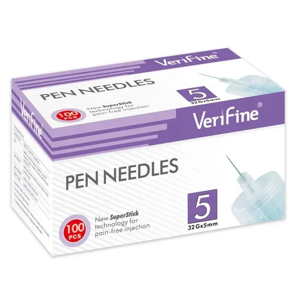 Igły do penów Verifine PLUS 32G 0,23mm x 5mm-100 sztuk