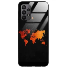 etui-do-samsung-a23-5g-glass-samolot-podroz-world-wzory