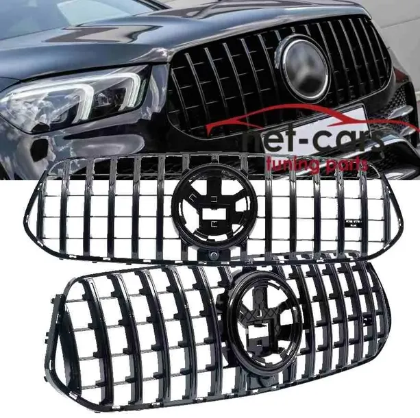 GRILL MERCEDES GLE W167 V167 20- PANAMERICANA GTR AMG KAMERA CZARNY POŁYSK