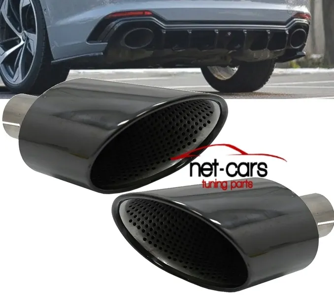 KONCOWKI WYDECHOWE AUDI A5 F5 A4 B9 16-... S5 S4 RS5 RS4 CZARNE