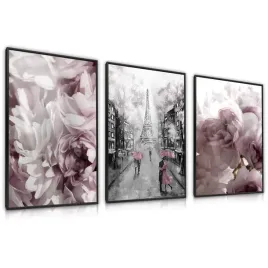zestaw-3x-plakat-w-ramie-abstrakcja-paryz-wieza-eiffla-piwonie-kwiaty-30x40