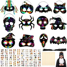24x-maska-halloween-dla-dzieci-zabawa-impreza-zdrapka-kolorowy-diy-straszne