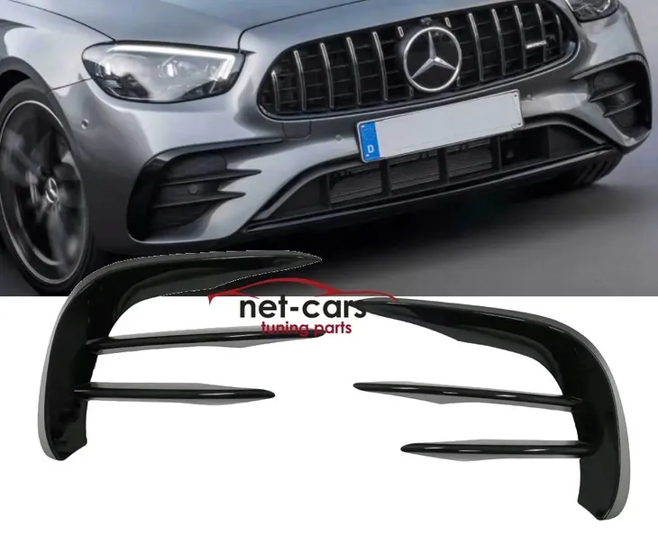 DOKLADKA SPLITER AERO FLAPSY MERCEDES E W213 20- LIFT AMG CZARNY POLYSK