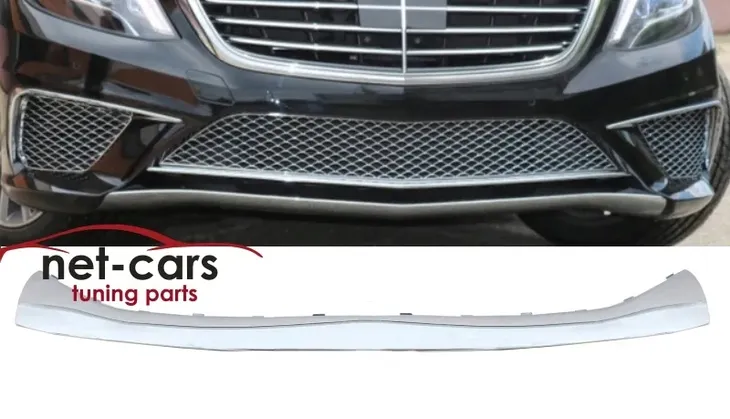 SPOILER LISTWA ZDERZAK MERCEDES S W222 AMG DOKLADA DYFUZOR CHROM