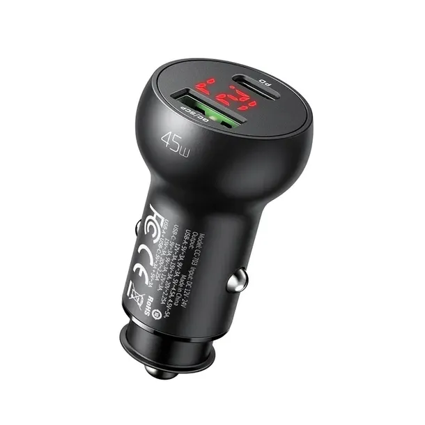 mcdodo-ladowarka-samochodowa-usb-usb-c-pd-45w-lcd-stan-opakowania-oryginalne-marka-bez-marki