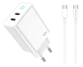 jellico-ladowarka-sieciowa-eu19-gan-pd-40w-2xusb-c-bialy-kabel-2x-usb-c
