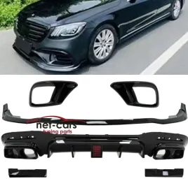spoiler-dyfuzor-zderzak-s-w222-17-amg-s63-65-brabus-czarny-black