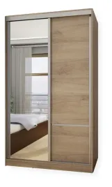 szafa-przesuwna-130-cm-z-lustrem-dwudrzwiowa