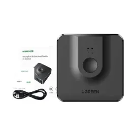 ugreen-przelacznik-switch-rozdzielacz-2x-displayport-dp-4k-z-kablem-usb-c