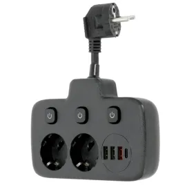 listwa-zasilajaca-wielofunkcyjna-rozdzielacz-2gn-4x-usb-czarny-ladowarka