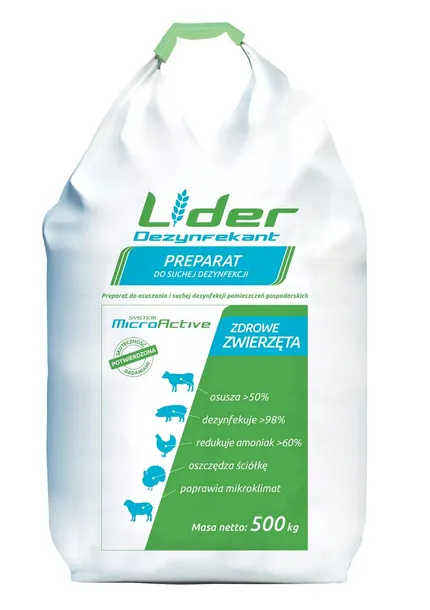 Preparat do suchej dezynfekcji, Lider Dezynfekant bigbag 500 kg