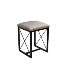 nowoczesny-stolek-taboret-metalowy-tapicerowany-pl