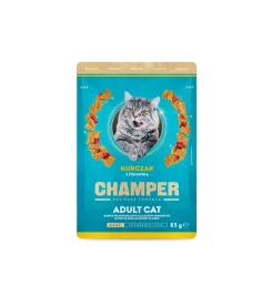 karma-mokra-dla-kota-w-saszetki-cat-85g-champer-kurczak-z-zurawina-w-sosie