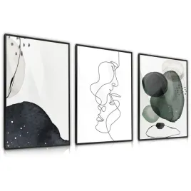 zestaw-3x-plakat-w-ramie-do-sypialni-portrety-line-art-minimalizm-30x40