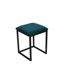 nowoczesny-stolek-taboret-metalowy-tapicerowany-pl