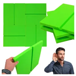 zielony-panel-akustyczny-kwadrat-z-faza-1m2-eliminacja-echa-nowoczesny-styl