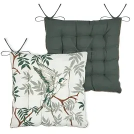 poduszka-na-krzeslo-botanys-38x38-ptak-zielona-dwustronna-wiazana-troczki