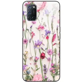 etui-do-oppo-a52-glass-kwiaty-natura-mix-wzory