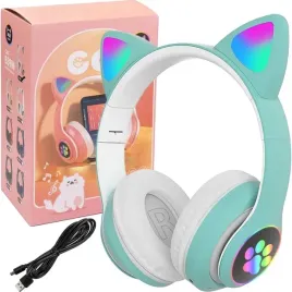sluchawki-dla-dzieci-kocie-uszy-bluetooth-b39-led