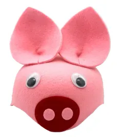 swinka-czapka-z-uszami-swinia-filcowa-dla-dzieci-do-stroju