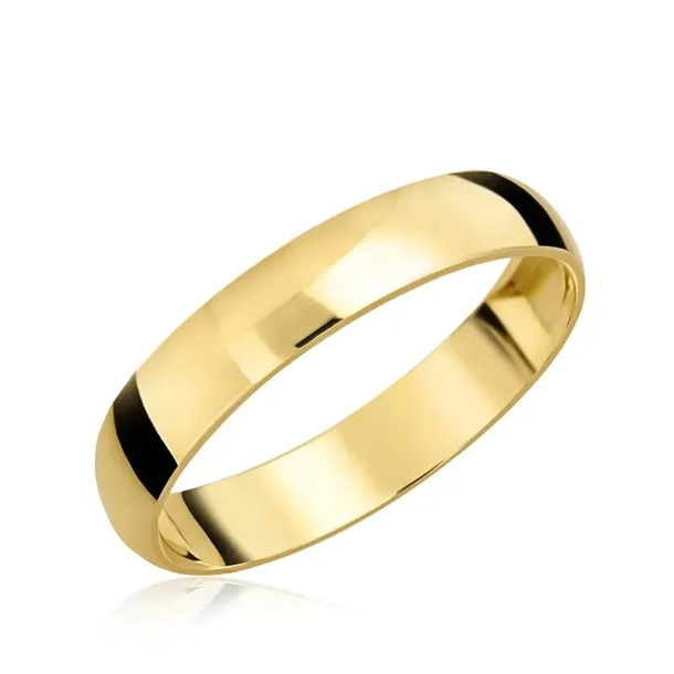Obrączka ślubna klasyczna 4mm pr.333