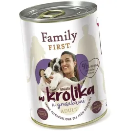 family-first-mokra-karma-dla-psa-krolik-z-gruszkami-400g