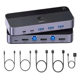 ugreen-przelacznik-switch-kvm-2w1-hdmi-usb-a-usb-b-usb-c-micro-4k-2x-kabel