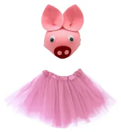 stroj-swinka-czapka-z-uszami-swinia-spodniczka-tiulowa-tutu-rozowa
